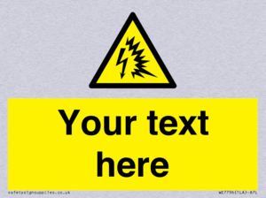 Custom warning Arc flash